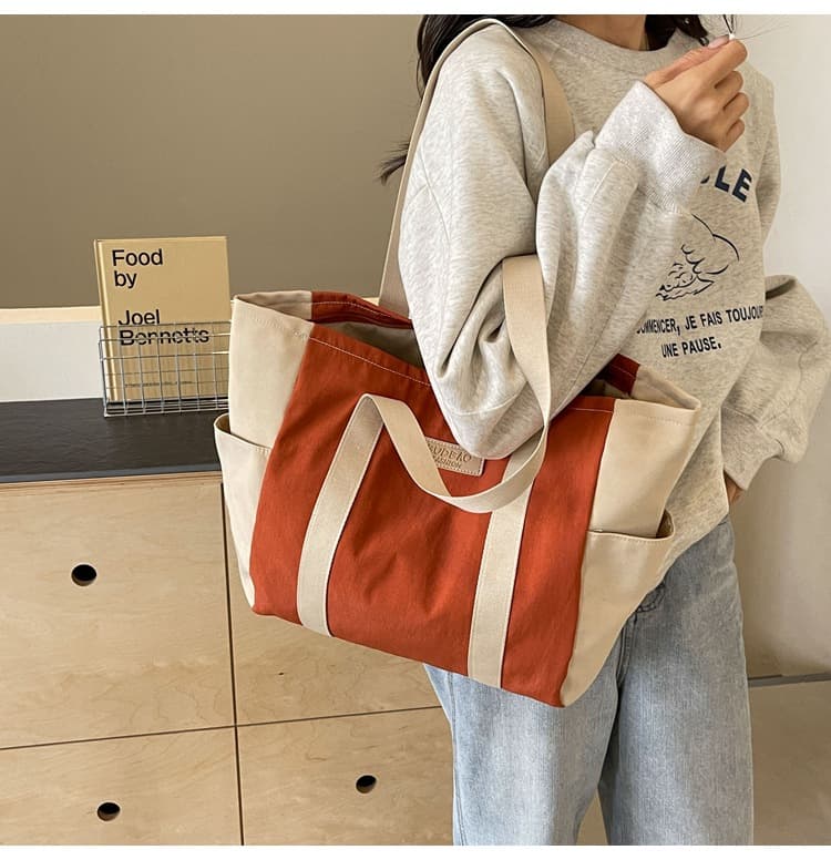 A4トートバック シンプルデイリートートバッグ