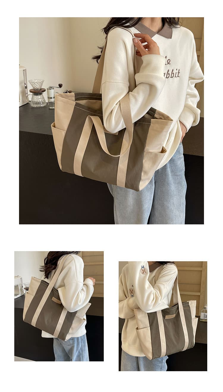A4トートバック シンプルデイリートートバッグ