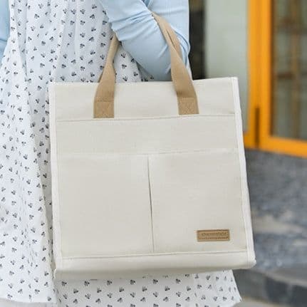 A4トートバッグ シンプル収納 多機能キャンバストート