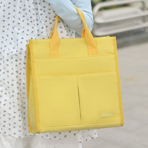 A4トートバッグ シンプル収納 多機能キャンバストート