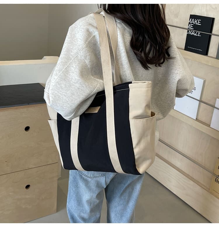 A4トートバック シンプルデイリートートバッグ