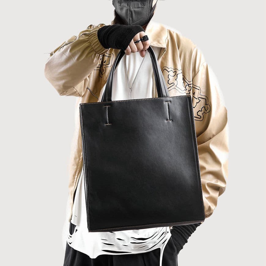 A4トートバック シンプル長方形トートバッグ