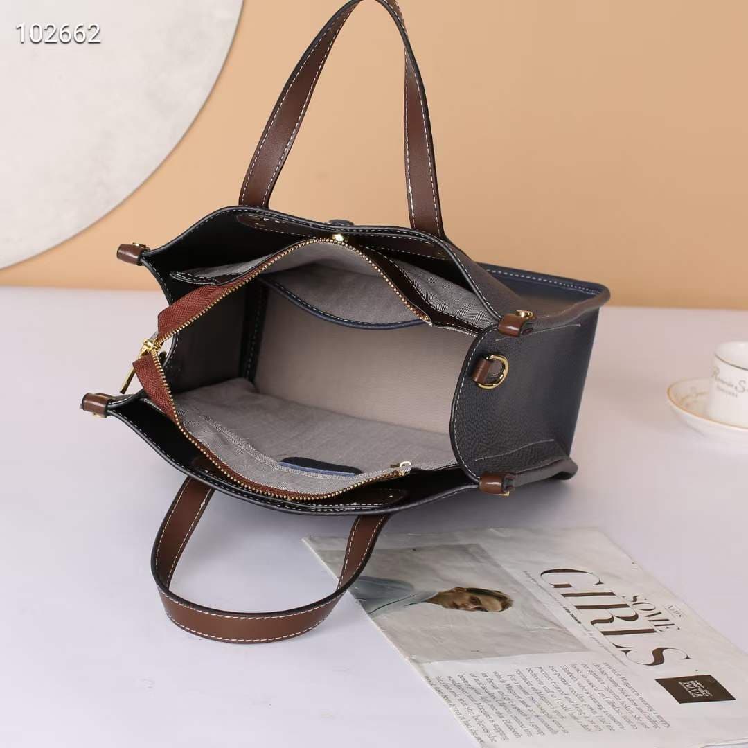 A4トートバック シンプル上質レザートートバッグ