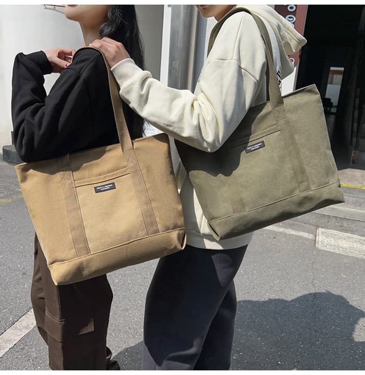 A4トートバック シンプル機能性トートバッグ