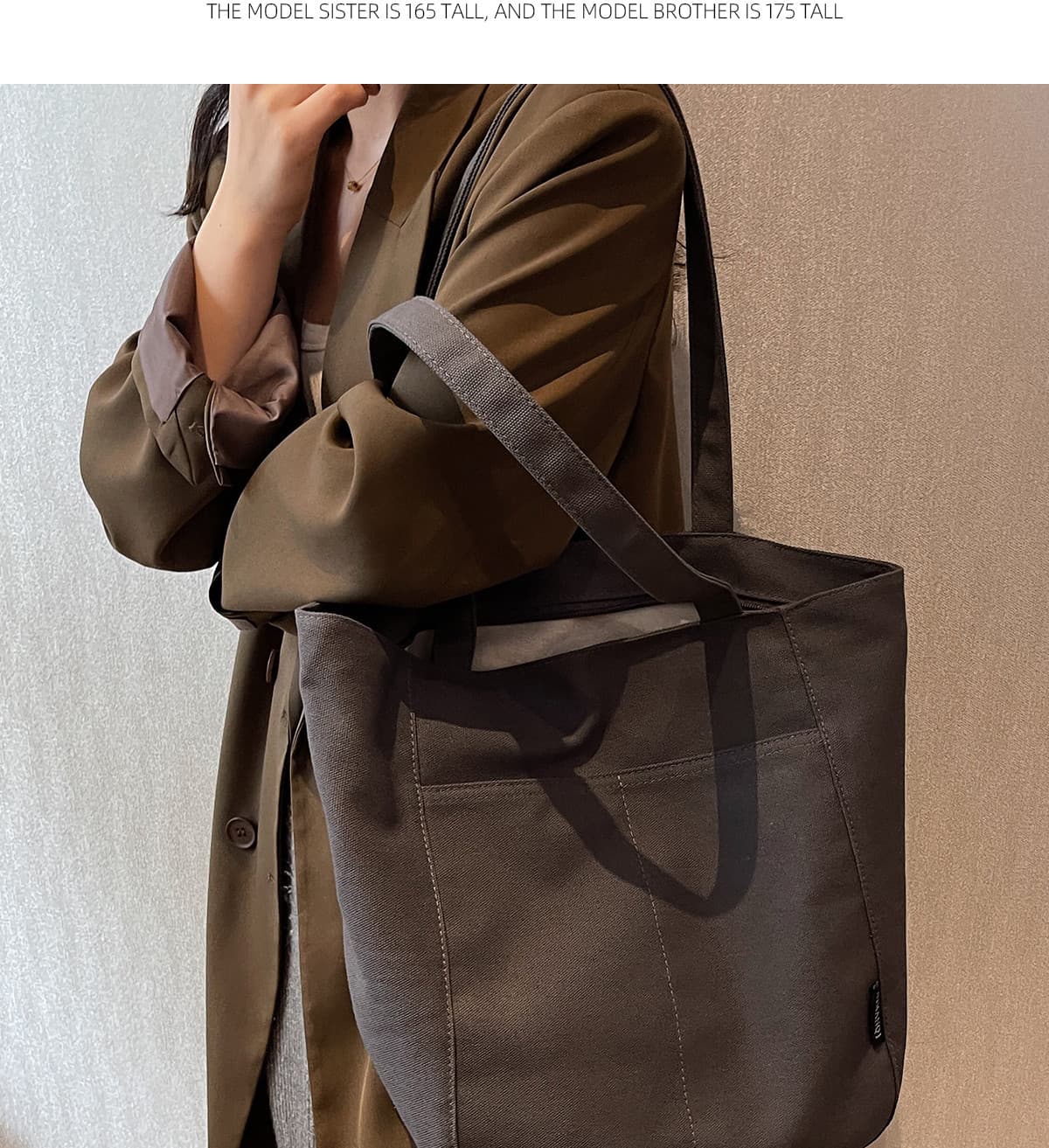 A4トートバッグ 大容量シンプル肩掛けトートバッグ