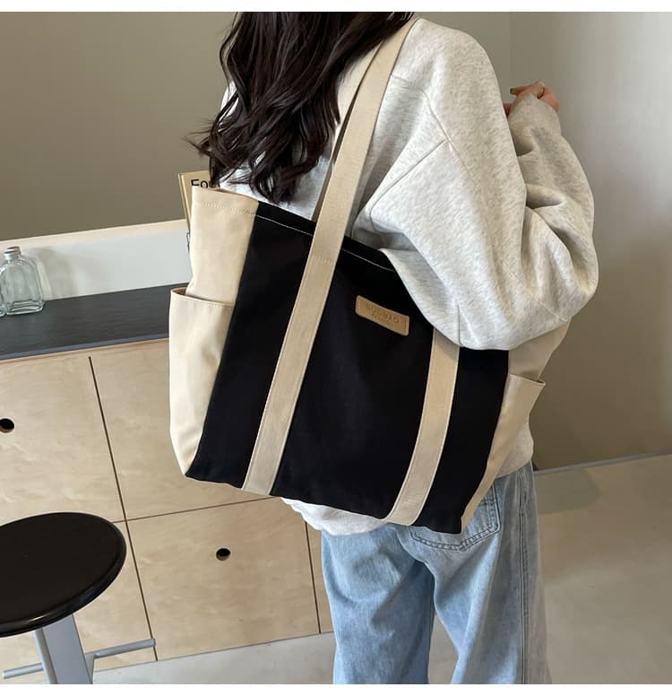 A4トートバック シンプルデイリートートバッグ