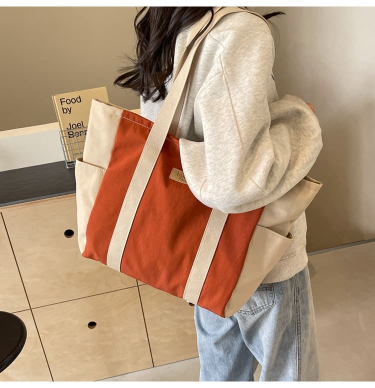 A4トートバック シンプルデイリートートバッグ