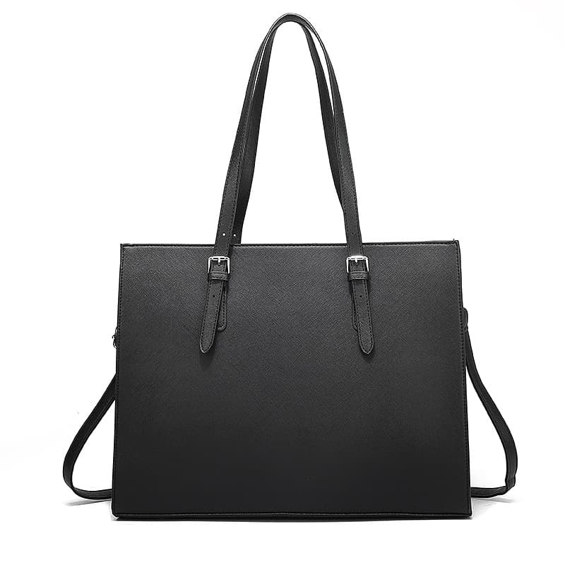 A4トートバック シンプル美人 上質レザー風トートバッグ