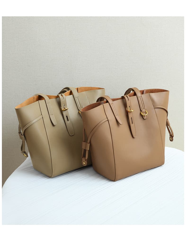 A4トートバッグ 上品な佇まい 大容量本革トートバッグ