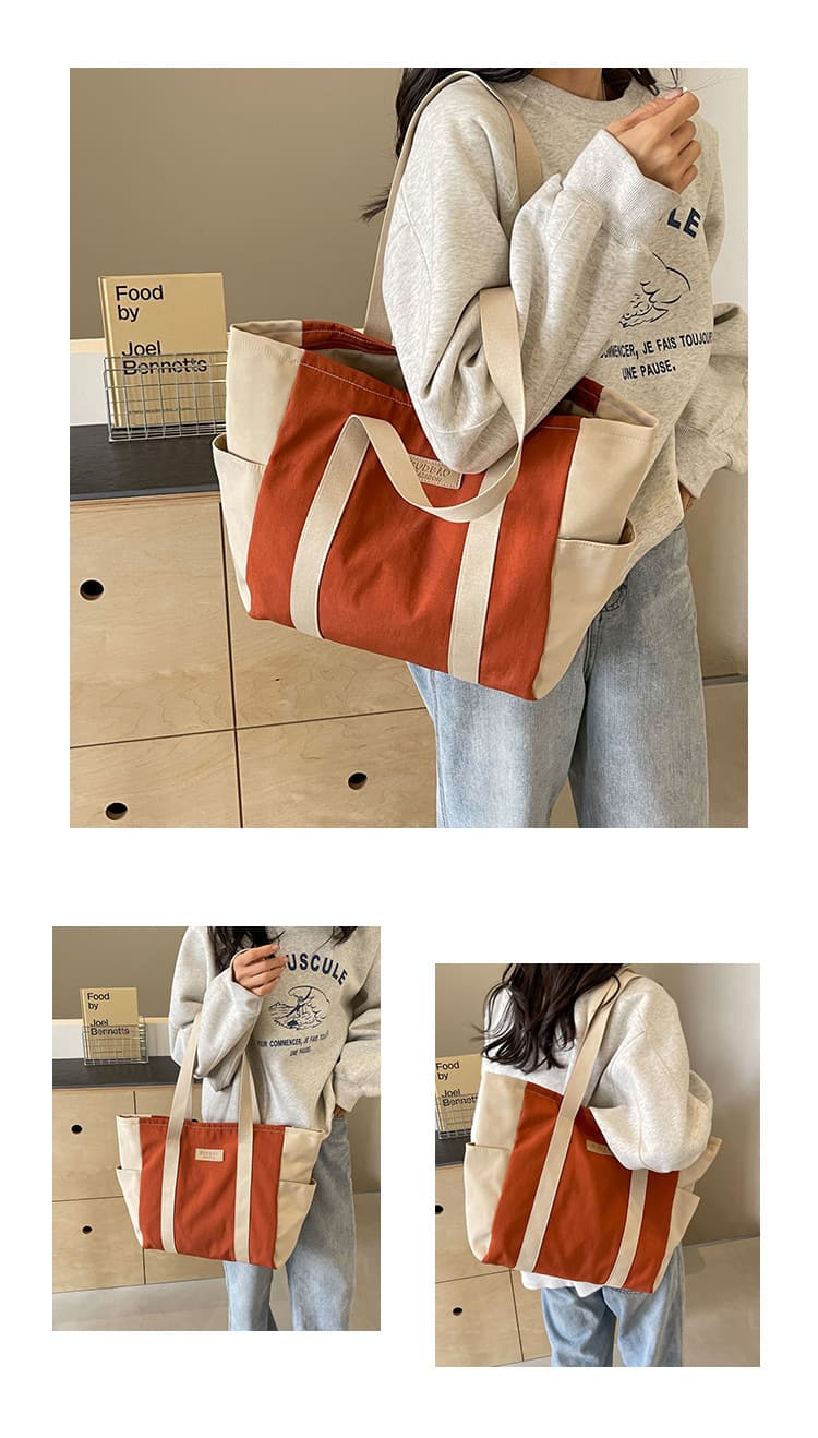 A4トートバック シンプルデイリートートバッグ