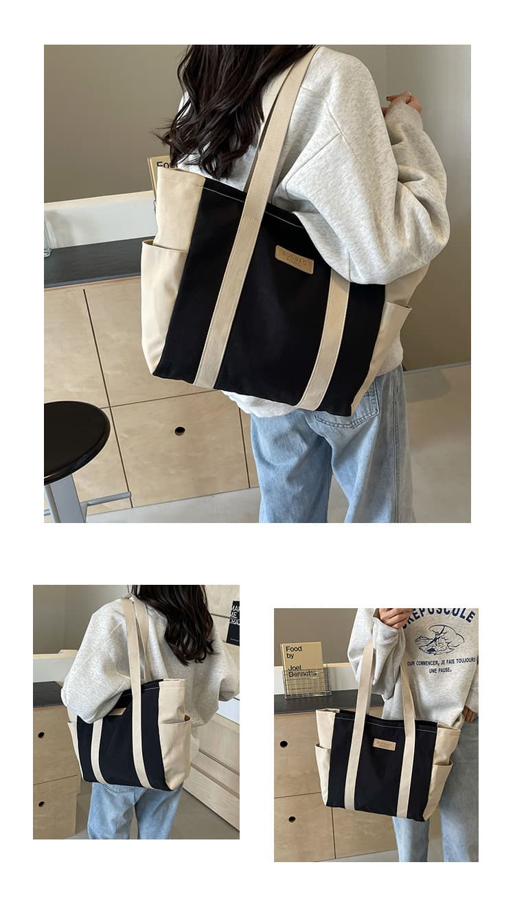 A4トートバック シンプルデイリートートバッグ