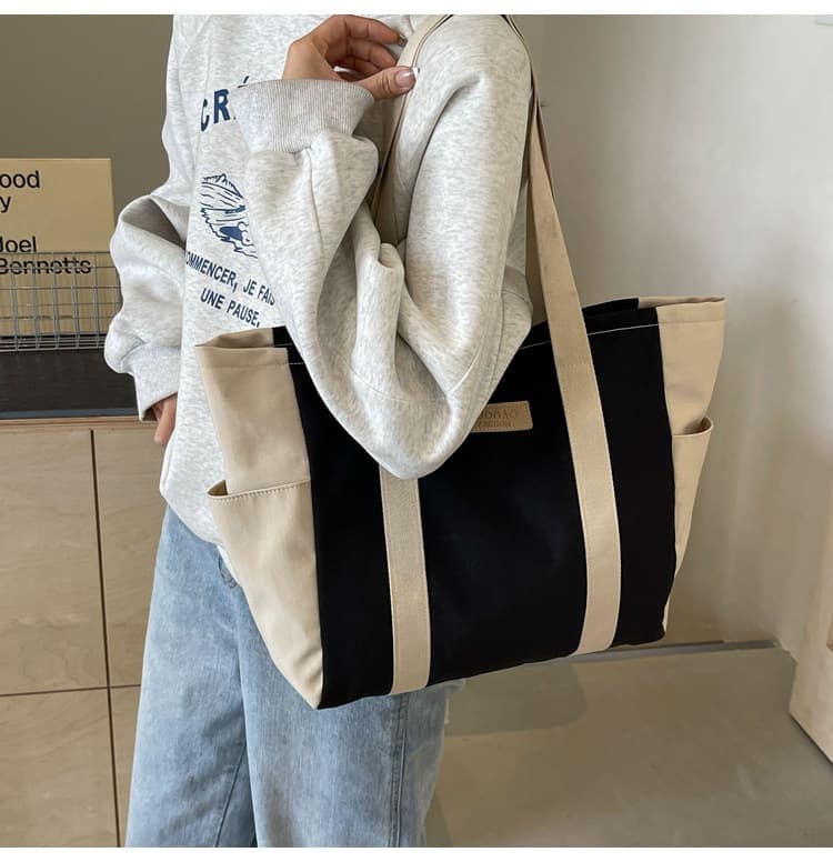A4トートバック シンプルデイリートートバッグ