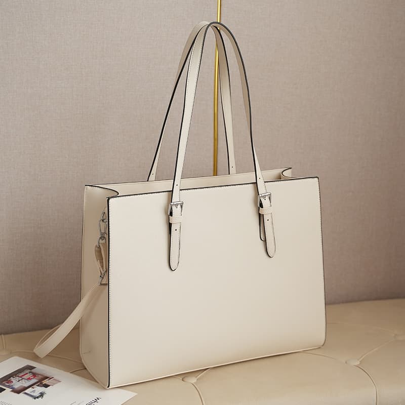 A4トートバック シンプル美人 上質レザー風トートバッグ