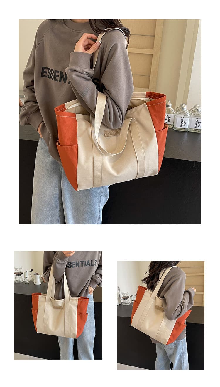 A4トートバック シンプルデイリートートバッグ