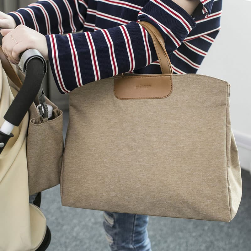 A4トートバッグ 上品な麻調生地の手提げバッグ