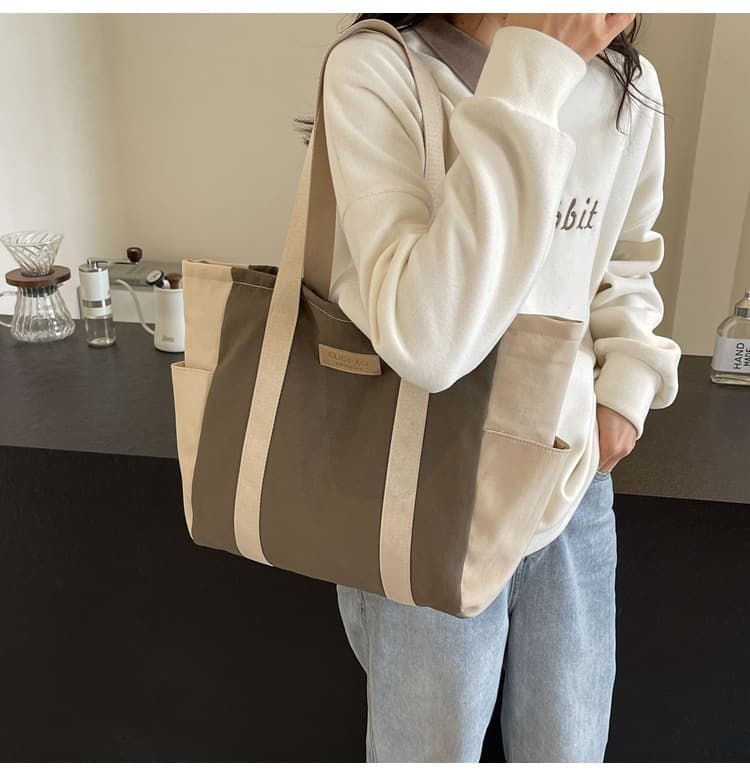 A4トートバック シンプルデイリートートバッグ