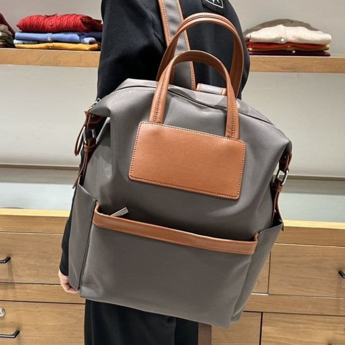 A4トートバッグ 上品な配色 縦長実用トートバッグ
