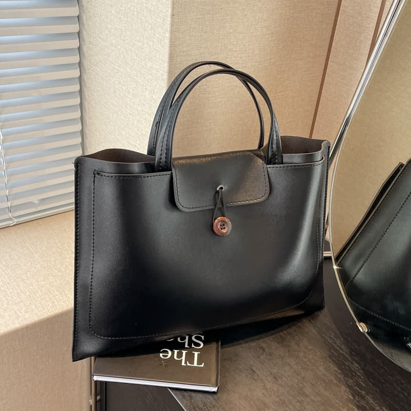 A4トートバック シンプル大容量 本革トートバッグ