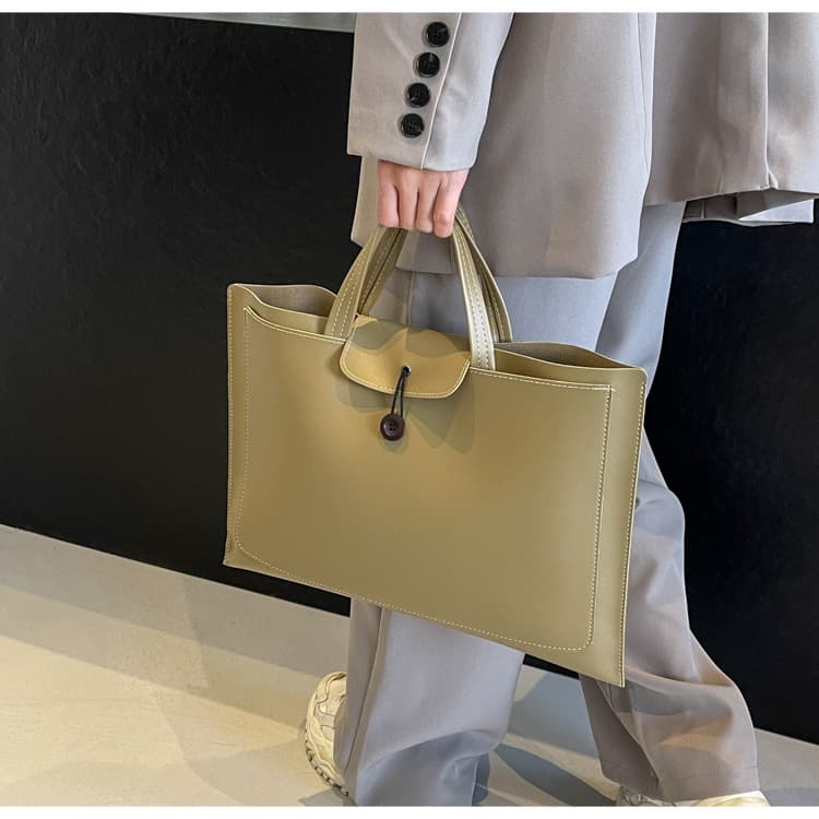 A4トートバック シンプル大容量 本革トートバッグ