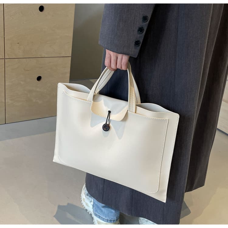 A4トートバック シンプル大容量 本革トートバッグ