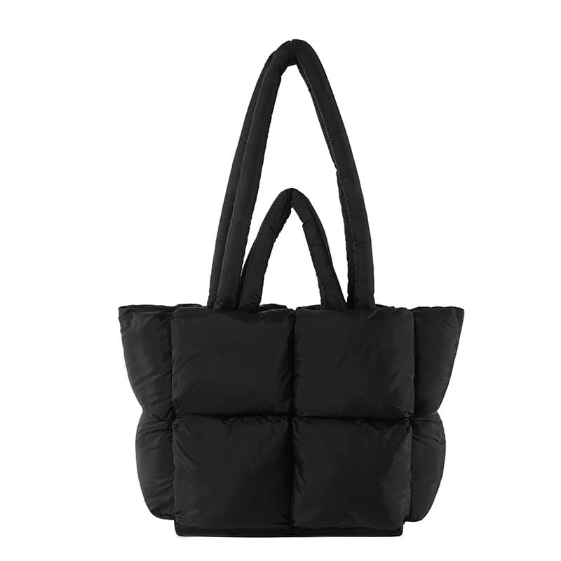 A4トートバック ふんわりキルティング中綿トートバッグ