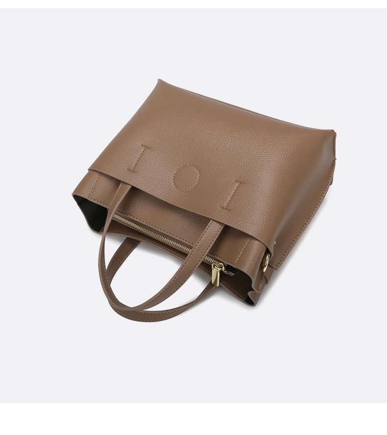 A4トートバッグ 上品シンプル大容量 手持ちショルダートート