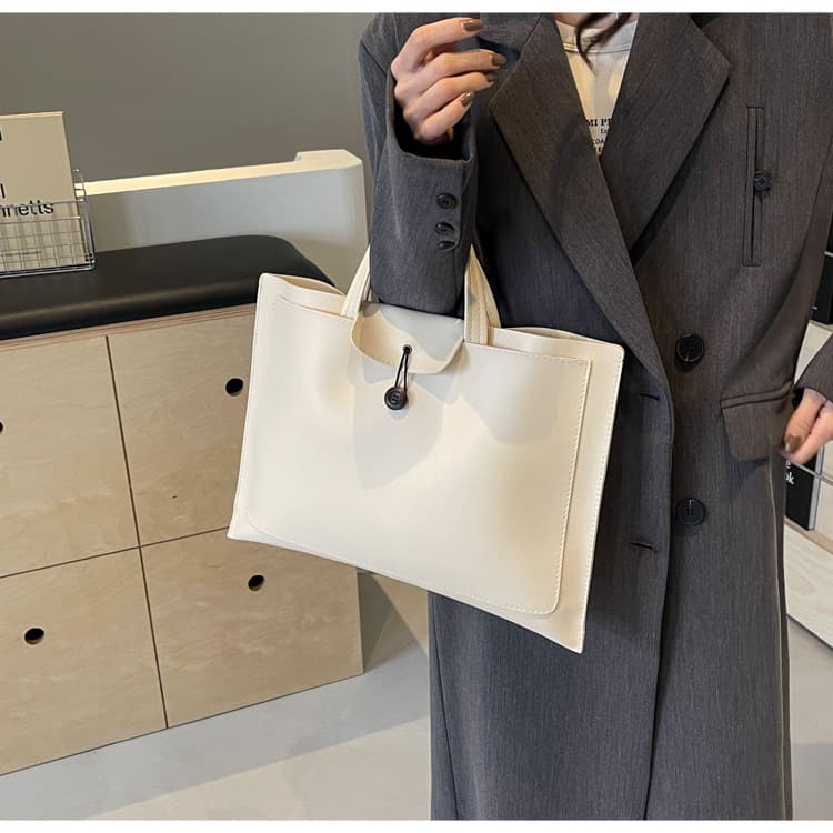 A4トートバック シンプル大容量 本革トートバッグ